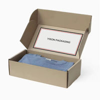 Boîtes d'expédition en papier ondulé recyclables personnalisées pour chaussures et vêtements, boîtes postales en papier