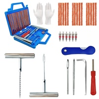 Kit de réparation de pneus sans chambre à air, ensemble d'outils de réparation de crevaison, 11-57 pièces avec étui pour voiture, moto, camion, SUV, urgence