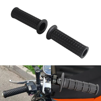 Poignée Vintage Personnalisée en Caoutchouc pour Moto Cruiser Chopper Dirt Street Bike Scooter Enduro, 1 "25mm 28mm