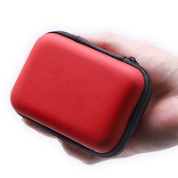 Boîte de rangement pour écouteurs, chargeur, câble, en plastique EVA, logo de marque personnalisé, robuste, 12 cm, pour le rangement de petits objets