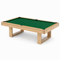 Table de billard moderne 2-en-1 en gros, 7ft 8ft, table de billard et de salle à manger personnalisée, design peu encombrant pour la maison