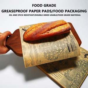 Emballages personnalisés pour sandwichs, papier sulfurisé résistant à la graisse, emballages pour pain et biscuits, emballages alimentaires de qualité supérieure, emballages pour hamburgers - Product Image 2