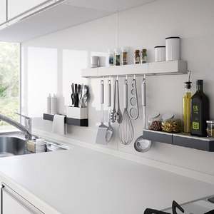 Gabinetes de Cocina de Madera Maciza de Roble Negro, Estilo Nórdico Japonés, Gabinetes Laterales, Gabinetes de Almacenamiento de Gran Capacidad - Product Image 4