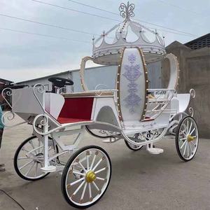 Blanc Électrique Cendrillon Calèche/Wagon De Cheval/Charrettes À Cheval avec une Belle Lumière - Product Image 6