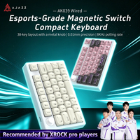 Clavier de jeu à une main Ajazz AK039, 39 touches, interrupteurs magnétiques, filaire - Portable pour ordinateur portable ou ordinateur de bureau