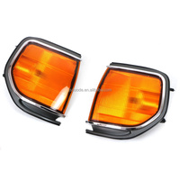 Pièces automobiles, supports chromés pour phares, feux de coin blancs, compatibles avec LandCruiser LC80 FJ80 1990-1997