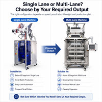 Multi-Lane Back Side Seal Sachet Sap Poeder Verpakkingsmachine Automatische Fruit Poeder Stick Verpakkingsmachine