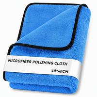 Chiffon de nettoyage multi-usages en microfibre pour intérieur et extérieur, à poils courts, double face, absorption rapide, serviette d'entretien automobile 350GSM
