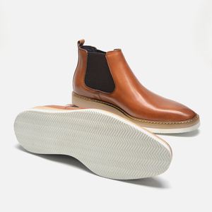 Nouvelles Bottes Chukka Homme 2025 en Daim de Vache, Antidérapantes, Style Chelsea Anglais, pour Affaires, Automne/Hiver - Product Image 1
