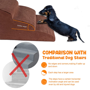 Marche amovible pour animaux de compagnie, nouveauté, enveloppe pour chiens et chats, idéal au lit haut, en mousse, amovible - Product Image 3