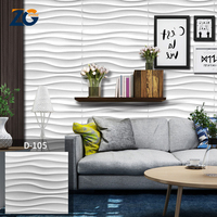 ZGSTONE 500*500MM taille Design moderne décoratif 3D Pvc papier peint diamant étanche 3D panneau mural pour l'intérieur de la maison