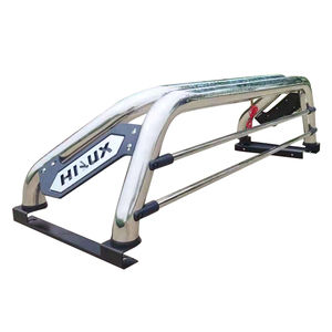 Barra Antivuelco de Acero Inoxidable, Accesorio para Camioneta Hilux <span class=keywords><strong>Vigo</strong></span> Revo 4X4, Diseño Estilo Ejecutivo - Product Image 1