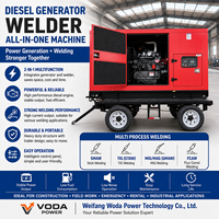 Générateur de soudage diesel robuste Cummins 40KW 50KW 100KW 160KW 200KW 240KW 280KW - Machine de soudage diesel silencieuse Unipower