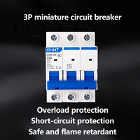 Disyuntor en miniatura, interruptor tipo C, control de circuito de iluminación, 16A, 20A, 25A, corriente múltiple opcional, 1P + N