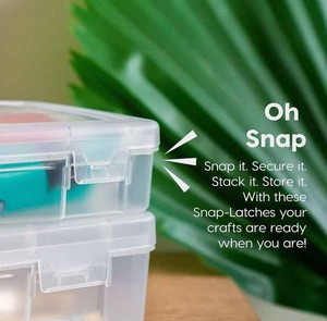 Merryart Craft <span class=keywords><strong>Stackable</strong></span> rõ ràng <span class=keywords><strong>container</strong></span> nhỏ xem thông qua đa chức năng Hộp lưu trữ hộp nhựa Máy tính để bàn với chốt Nắp VN - Product Image 6