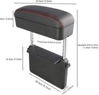 Boîte de rangement de Console d'accoudoir réglable en hauteur de haute qualité, coude d'accoudoir de voiture, chargement sans fil, 2 pièces pour Renault Kangoo