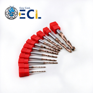 Foret hélicoïdal en carbure revêtu ECL, queue ronde, en acier au tungstène, outil de perçage pour machine CNC - Product Image 2