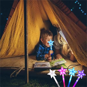 Party Dots Star Glow Wands LED Light up <span class=keywords><strong>Baguette</strong></span> <span class=keywords><strong>Magique</strong></span> Bâtons Clignotants Super Lumineux Noël Anniversaire Halloween Thanksgiving Favors - Product Image 5