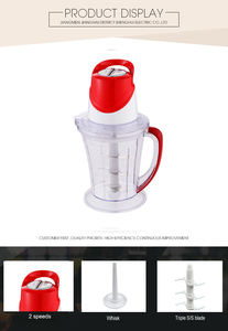 <span class=keywords><strong>Mini</strong></span> <span class=keywords><strong>hachoir</strong></span> électrique à boîtier en plastique puissant haute puissance <span class=keywords><strong>500W</strong></span> avec lames en acier inoxydable - Product Image 4