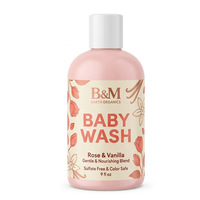 Savon liquide pour bébé ultra-doux, marque privée OEM, enrichi au mélange de cacao, pour le bain quotidien, mousse douce, nettoie en douceur.
