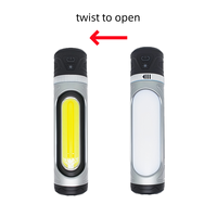 Lampe de poche en aluminium à haut lumen avec deux sources lumineuses LED COB, gradation progressive, compatible avec un trépied magnétique, lampe de travail extérieure