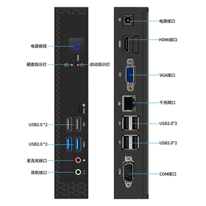 Core I7 Mini PC Quad-Core for Business <b>Office</b> Home Entertainment Dual-Screen FHD Desktop <b>Computer</b> D3C Portable - Product Image 5