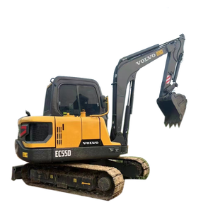 Excavatrice sur chenilles d'occasion Volvo Ec55D, mini-excavatrice d'occasion avec godet d'excavatrice certifié CE, accessoire tarière - Product Image 1