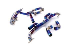 Échappement en alliage de titane Valvetronic personnalisé pour Porsche 911 991 991.1 991.2 GT3 RS Silencieux à soupapes Axleback Système soudé TIG - Product Image 5