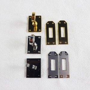 Hebilla de cierre giratoria cuadrada de acero inoxidable 3x2.8x3.5 para accesorios de bolsos, cierre metálico de alta calidad - Product Image 3