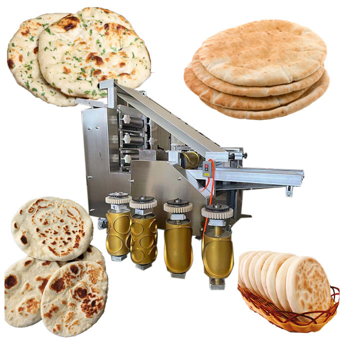 Máquina para hacer Chapati de Gran Bretaña, prensa de tortillas, fabricante automático de Roti en Pakistán, máquina para hacer pan de pita árabe Naan comercial