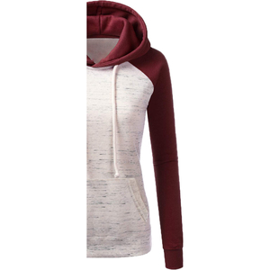 Sweat à capuche décontracté pour femme, personnalisable avec logo frontal, 100 % coton molletonné, respirant, séchage rapide, 300 g, sport - Product Image 5