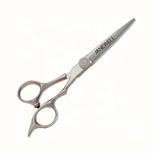 Japan 440C hair scissors convex scissors 6.0 Inch barber salon hairstyling shears razor cutting edge