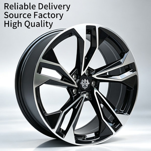 Ruedas FLowtone <span class=keywords><strong>de</strong></span> Fábrica China, Económicas, Nuevas, <span class=keywords><strong>de</strong></span> Aleación <span class=keywords><strong>de</strong></span> Alta Calidad <span class=keywords><strong>de</strong></span> 19 y 20 Pulgadas, 5x112, Diseño <span class=keywords><strong>de</strong></span> 5 Radios en Negro para Audi y Benz - Product Image 1