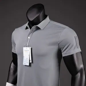 Polo de golf de poliéster con estampado personalizado al por mayor OEM, camisas deportivas para hombre, ropa de trabajo informal, polos para hombre