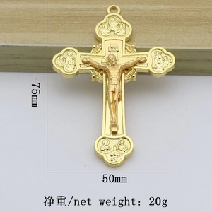 7.5*5cm kilise dekorasyon katolik çapraz İsa mesih kilise din haç duvar çapraz kolye - Product Image 3