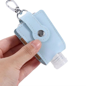 Mini Flacone Spray Ricaricabile Portatile per Igienizzante Mani con Portachiavi 30ml, Contenitore per Collutorio e Profumo, Portachiavi in Pelle, Regalo da Viaggio per Donne - Product Image 1