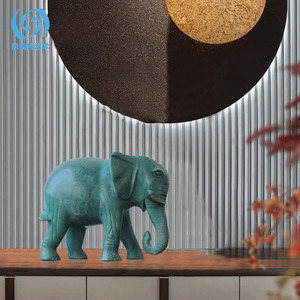 Escultura de Elefante de Bronce, Figura Realista, Decoración Artística para Oficina, Regalo de Inauguración de Casa - Product Image 3