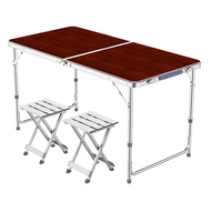 HISPEED – ensemble de Table et de chaises de pique-nique multicolores, personnalisé, hauteur réglable, valise Portable, pliable