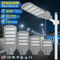 Lampe de rue LED à économie d'énergie SMD étanche IP66 pour extérieur, en aluminium moulé sous pression, 100W 150W 200W 250W