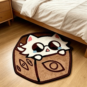 Tapis personnalisés pour baskets, tapis décoratifs sur mesure, tapis imprimés de dessins animés pour la maison, tapis de porte à motif irrégulier, tapis anime - Product Image 3