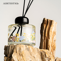 200ml Private Label Luxe Maison Bouteille En Verre Huile Essentielle Aroma Diffuseur Bouteille Reed Diffuseur