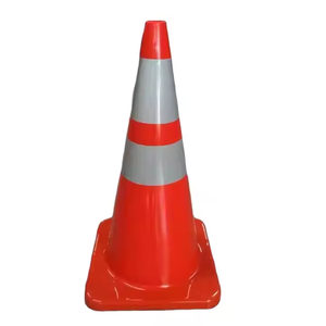 Cône de signalisation routière flexible en PVC, modèle 70, le plus vendu, pour la sécurité - Product Image 1