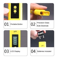 Medidor de pH Portátil, Medidor de Acidez, Lápiz de Prueba de pH02, Alcalinidad, Lápiz de pH de Alta Precisión para Peceras, Detector de Calidad del Agua