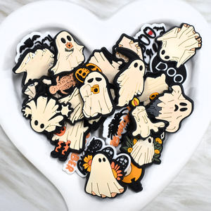 Оптовая продажа, милый ПВХ для взрослых на Хэллоуин, мягкий на заказ, мультяшный пластиковый сабо, очаровательный резиновый Шарм для обуви, производитель - Product Image 3