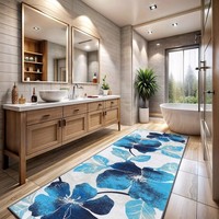 Tapis de sol en PVC laminé durable imprimé sur mesure, tapis de sol en rouleau imprimé pour la décoration de la maison