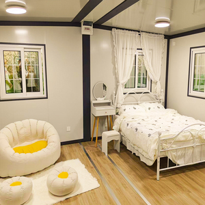 10ft 30ft 40ft phẳng di động prefab nhà vườn nhà khách sạn khu nghỉ mát ngủ táo cabin mở rộng nhà container cho khách sạn - Product Image 4