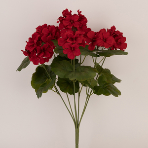Ramillete de Flores <span class=keywords><strong>Artificiales</strong></span> Moderno y Sencillo, Impermeable, Geranio HG/BU, para Bodas, Año Nuevo Chino, Navidad, Día de San Valentín - Product Image 2