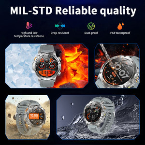 Reloj Inteligente Resistente con Batería de 7 Días BWAK87 para Hombre, Linterna, Pantalla IPS de 1.7'', Reloj Deportivo a Prueba de Agua, Reloj Inteligente Android IOS - Product Image 3