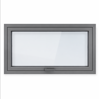 Ventanas y Puertas de Perfil de Doble Acristalamiento Resistentes a Huracanes, Ventana Corredera de Aluminio con Vidrio