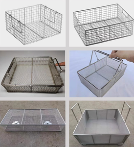 Cestino in rete metallica rettangolare sostenibile per cucina domestica, articoli vari, Design eco-friendly in metallo - Product Image 5